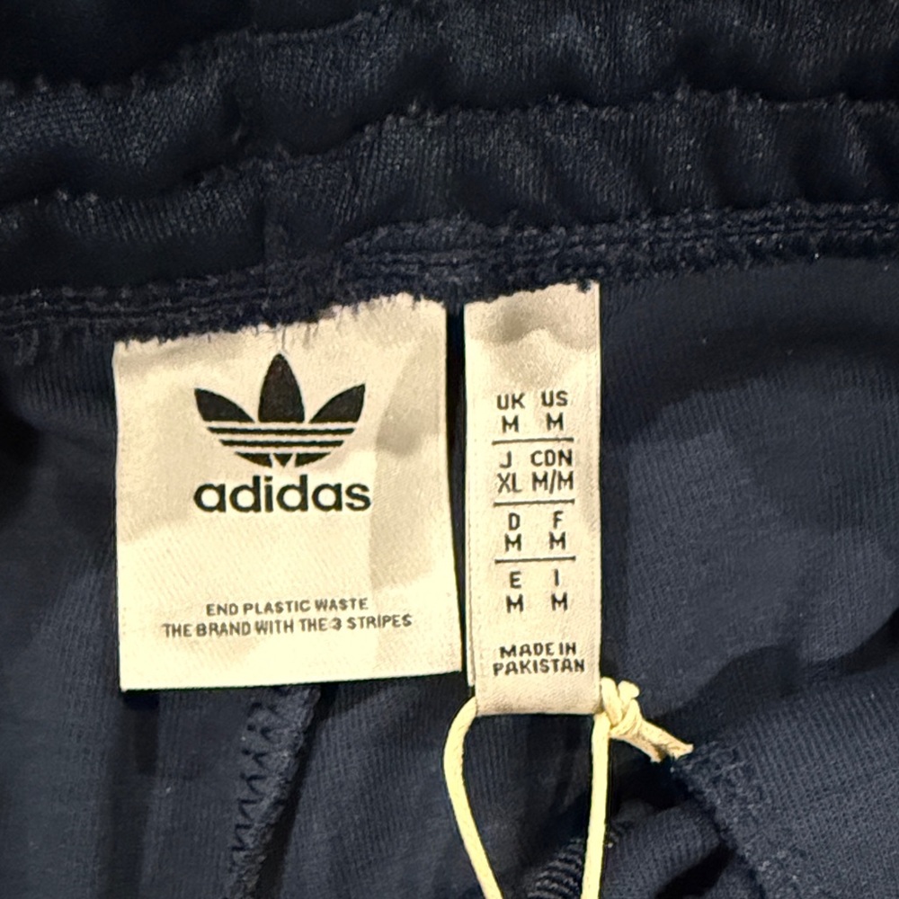 adidas Navy Blue Sweatpants with White Stripes- Brand New without tags - Picture 2 of 3